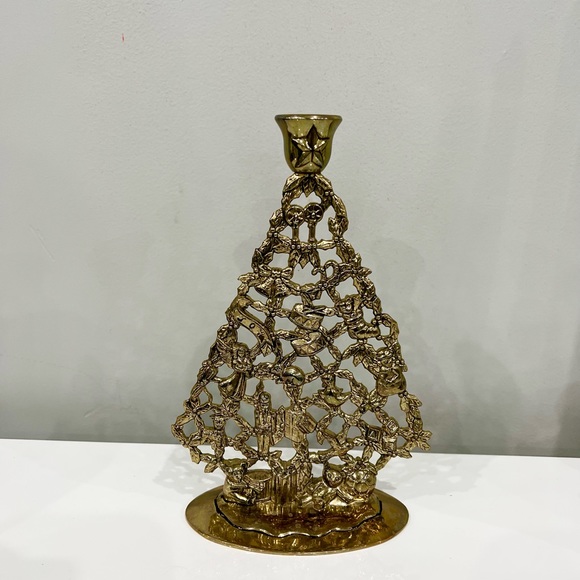 Vintage holiday candle holder - Picture 1 of 6